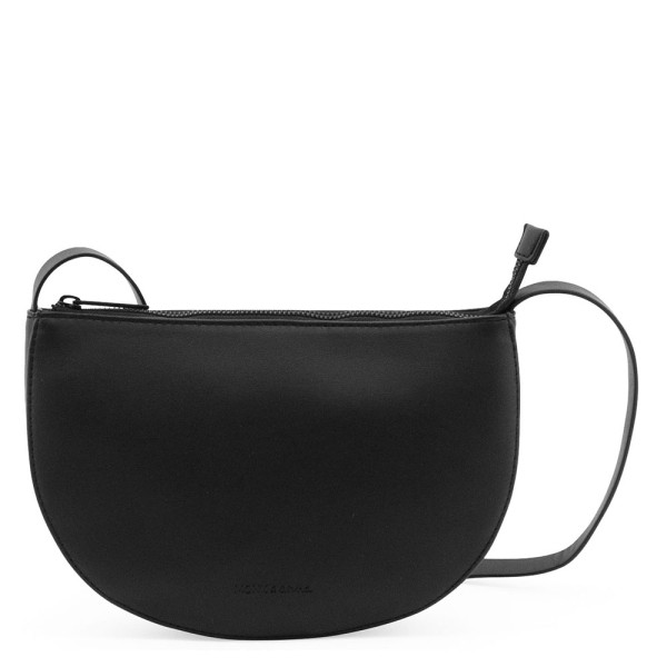 Half Moon Bag Farou aus veganem Leder black