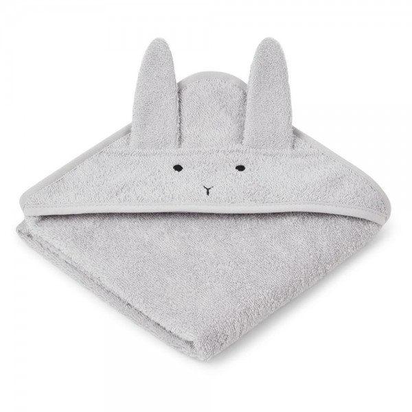 Baby-Kapuzenhandtuch Albert 70x70cm Rabbit · dumbo grey