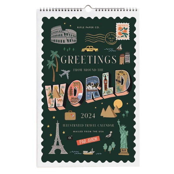 2024 Wandkalender Greetings from Around the World