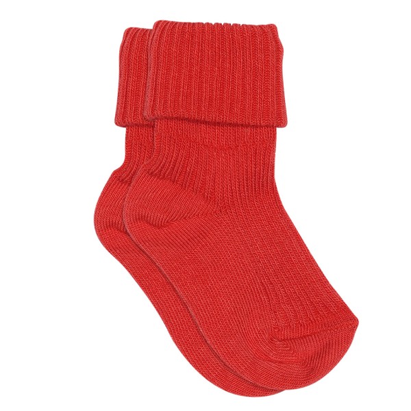 Babysocken gerippt MP kids Baumwolle · tomato
