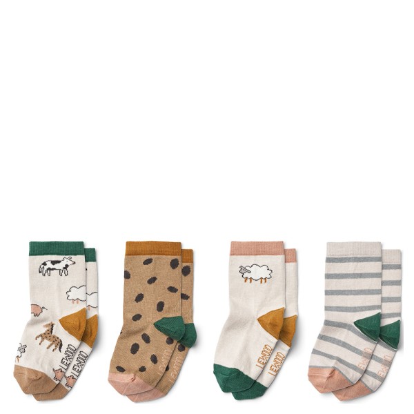 Socken Silas 4er-Set Farm · sandy