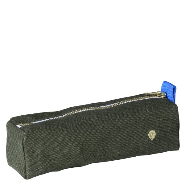 Pencil Pouch aus bio-Baumwolle wasserabweisend · kale