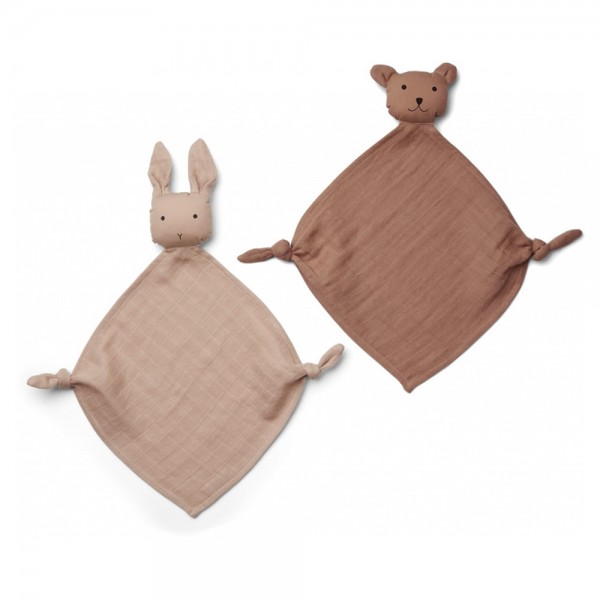 Schmusetuch Yoko mini 2er-Set · rose mix