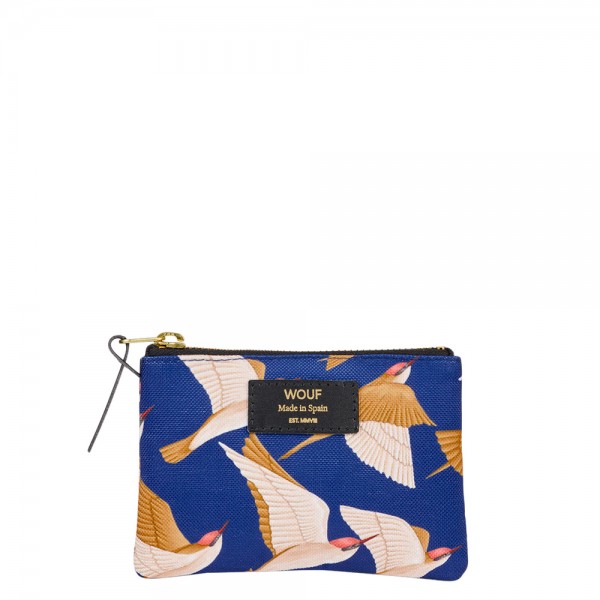 Pouch Bag small Blue Birds