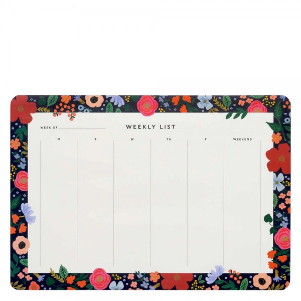 Weekly Desk Pad Wild Rose