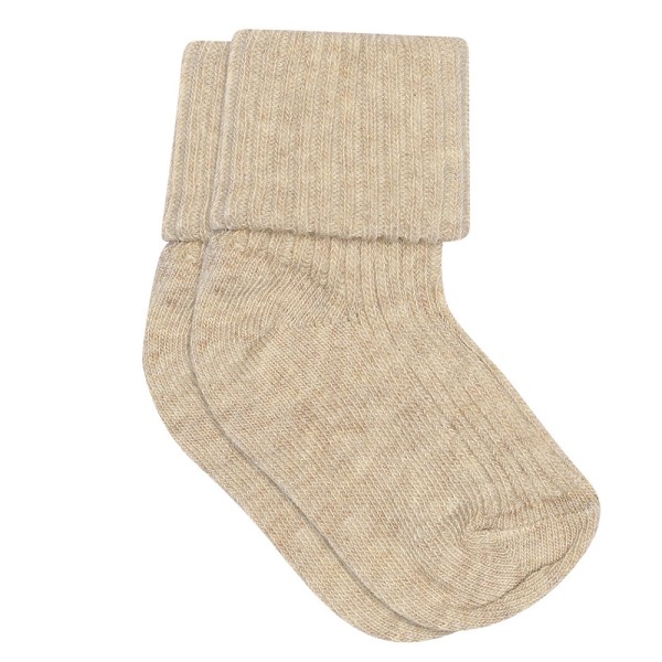 Babysocken gerippt MP kids Baumwolle · beige melange