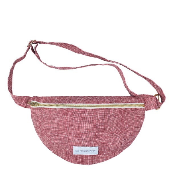 Gürteltasche bio-Baumwoll-Canvas · quadrillé rouille