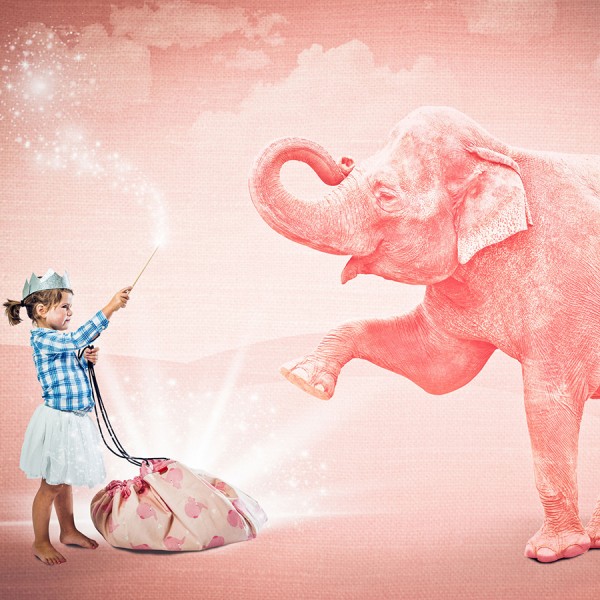 Play & Go Spielzeugsack Pink Elephant