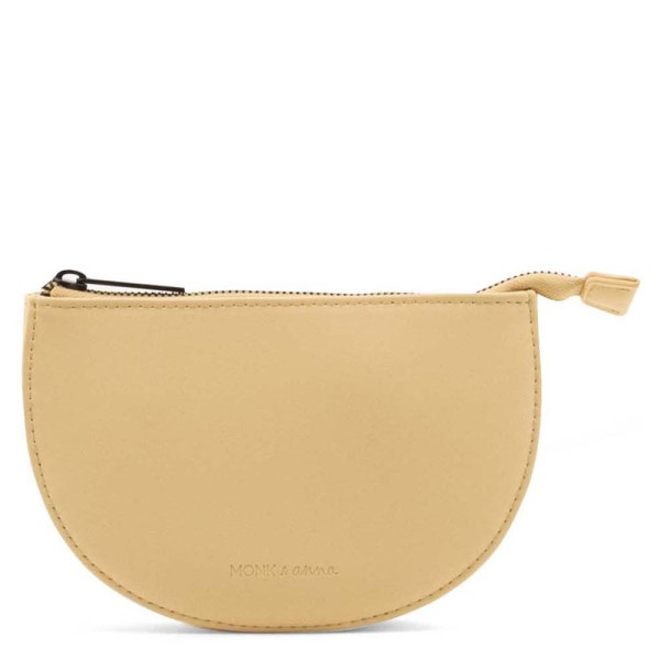 Half Moon Wallet Mondoto aus veganem Leder hay