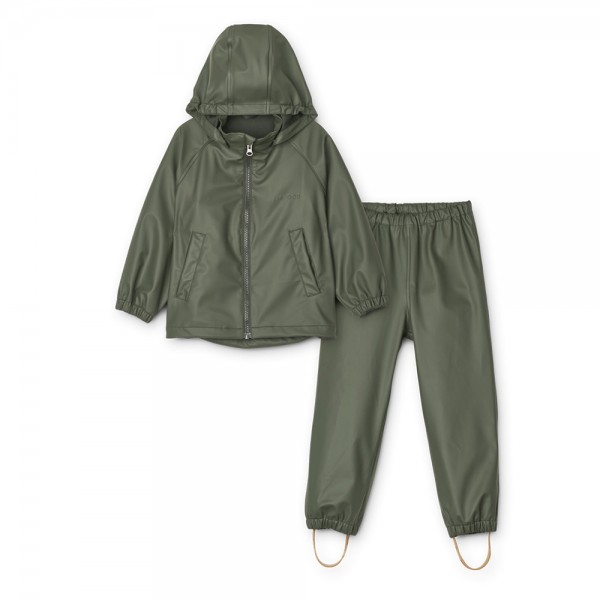 Regenbekleidung im Set Moby hunter green 4-7 Jahre