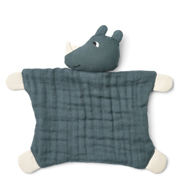 Schmusetuch Amaya Rhino · whale blue