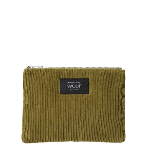 Pouch Bag Cord Olive
