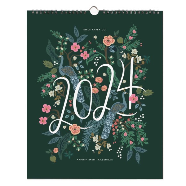 2024 Wandkalender Appointment Peacock