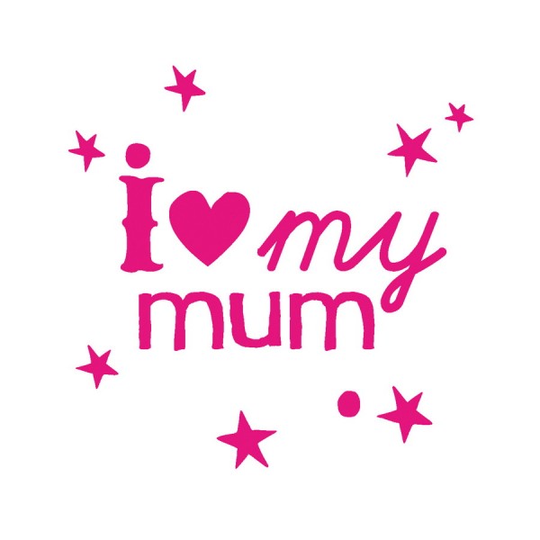 Mini-Sticker I Love my Mum