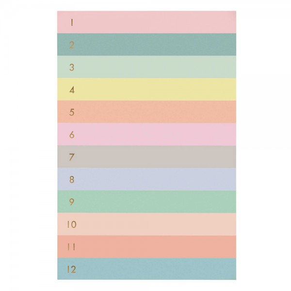 Memo Notepad large · Colorblock Numbered