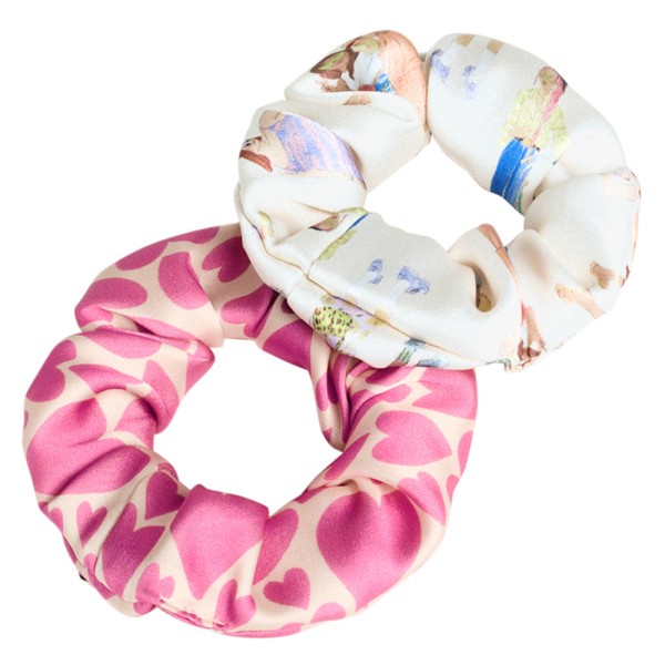 Scrunchies 2er-Set June & Pink Love