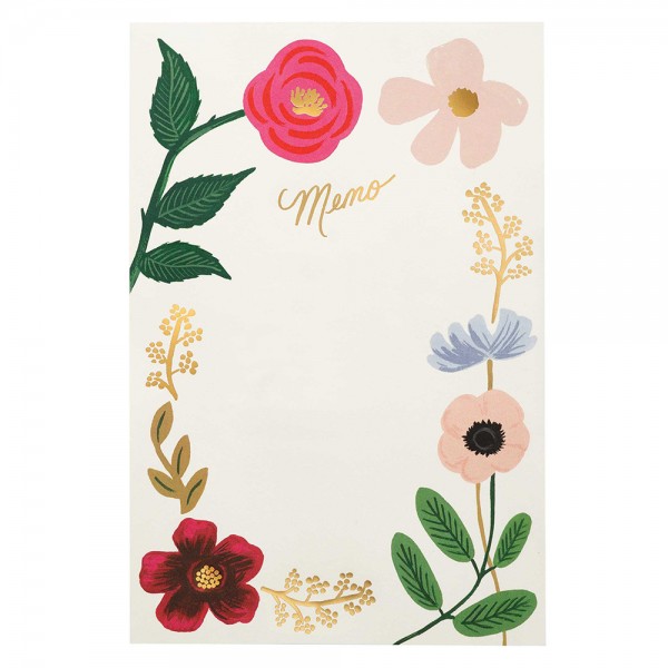 Memo Notepad large · Wildflowers