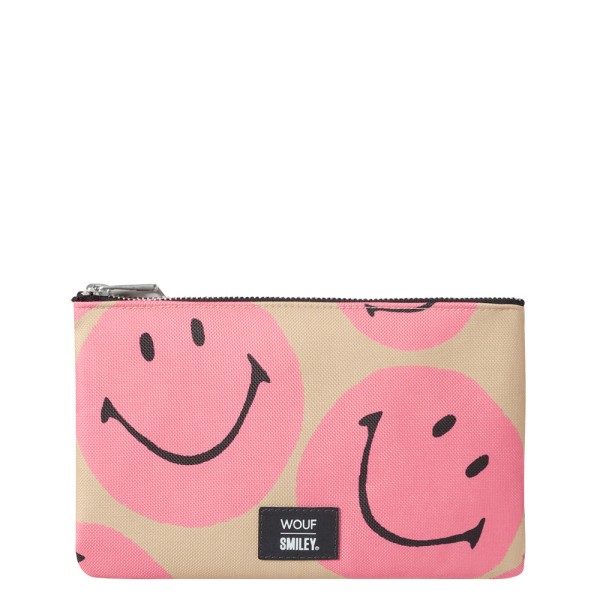 Pouch Bag large Smiley® Pink